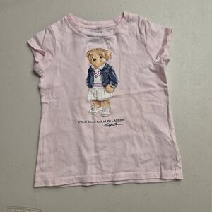 Ralph Lauren Pink Bear Tshirt sz 3